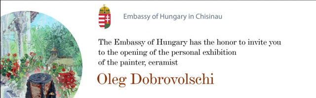 Открытие выставки Олега Добровольского в Посольстве Венгрии