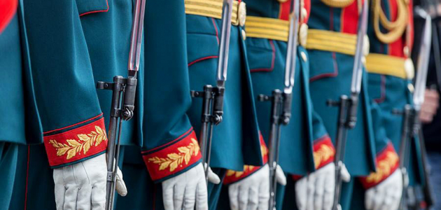 Рота почетного караула Национальной армии отмечает сегодня 25-летие