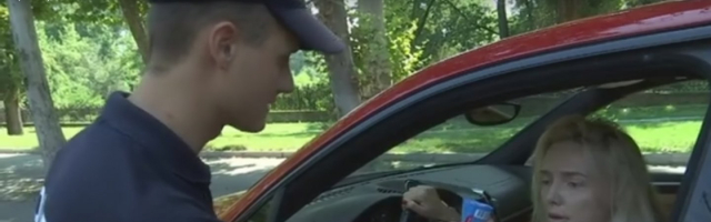 Молдавские полицейские раздавали мороженое водителям