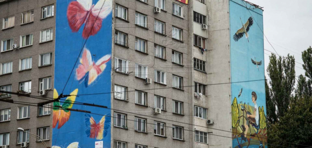 La Chișinău va apărea încă o clădire pictată de Radu Dumbravă