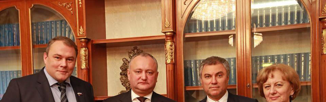 Игорь Додон провел встречу с председателем Государственной Думы РФ