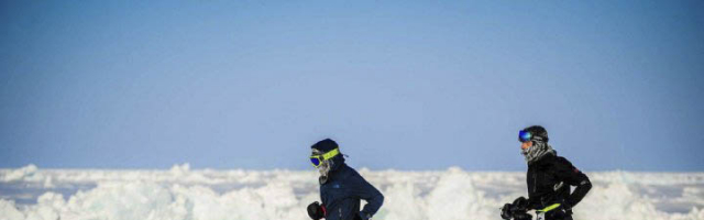 Новый рекорд в забеге на милю на Северном полюсе