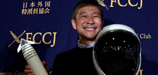 Японский миллиардер рассказал кого возьмёт на луну