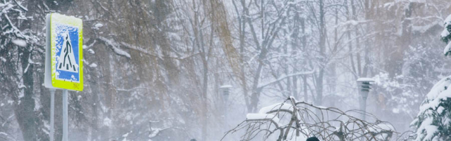 В Молдову снова идут снегопады