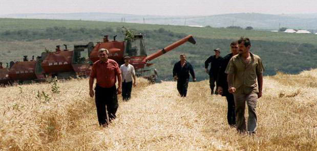 Молдавские фермеры протестуют в Брюсселе